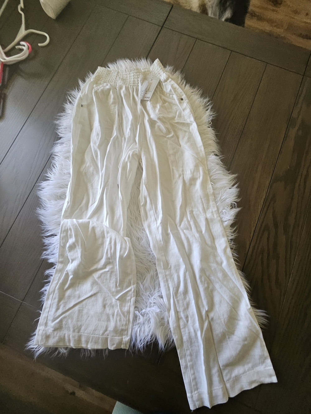 Ci Sono White Wide Leg Pants
